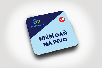 Pivní tácek s brandingem